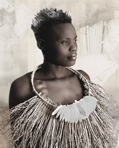 Artwork print of a beautiful woman by Francoise V Fine Art Gallery in Cape Town, South Africa
