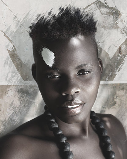 Artwork print of a portrait of a beautiful woman by Francoise V Fine Art Gallery in Cape Town, South Africa